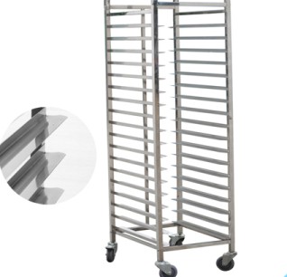 Carrinho inox para assadeiras Taimai